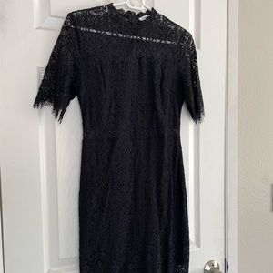 Black lace dress